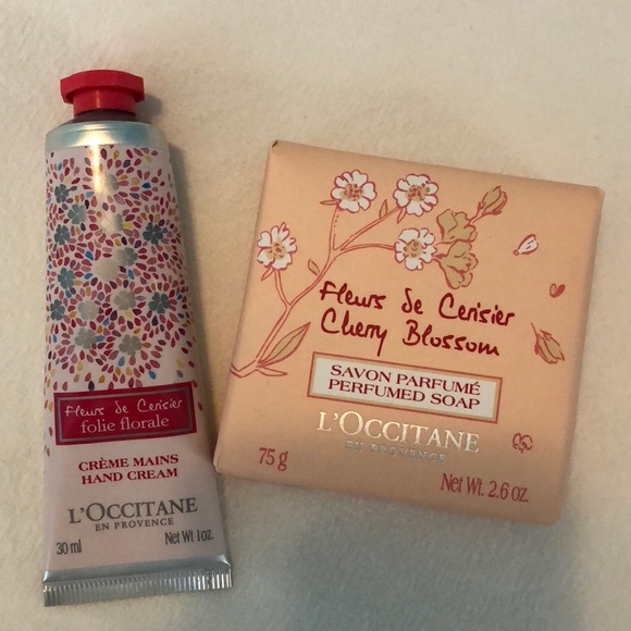 Loccitane Cherry Blossom Hand Cream And Soap Nwt